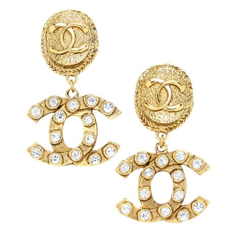 chanel logo earrings 2019|chanel logo earrings price new.